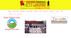Desktop Screenshot of expresspolsterei.de